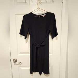 Chelsea 28 Black Front Tie Dress Size XS